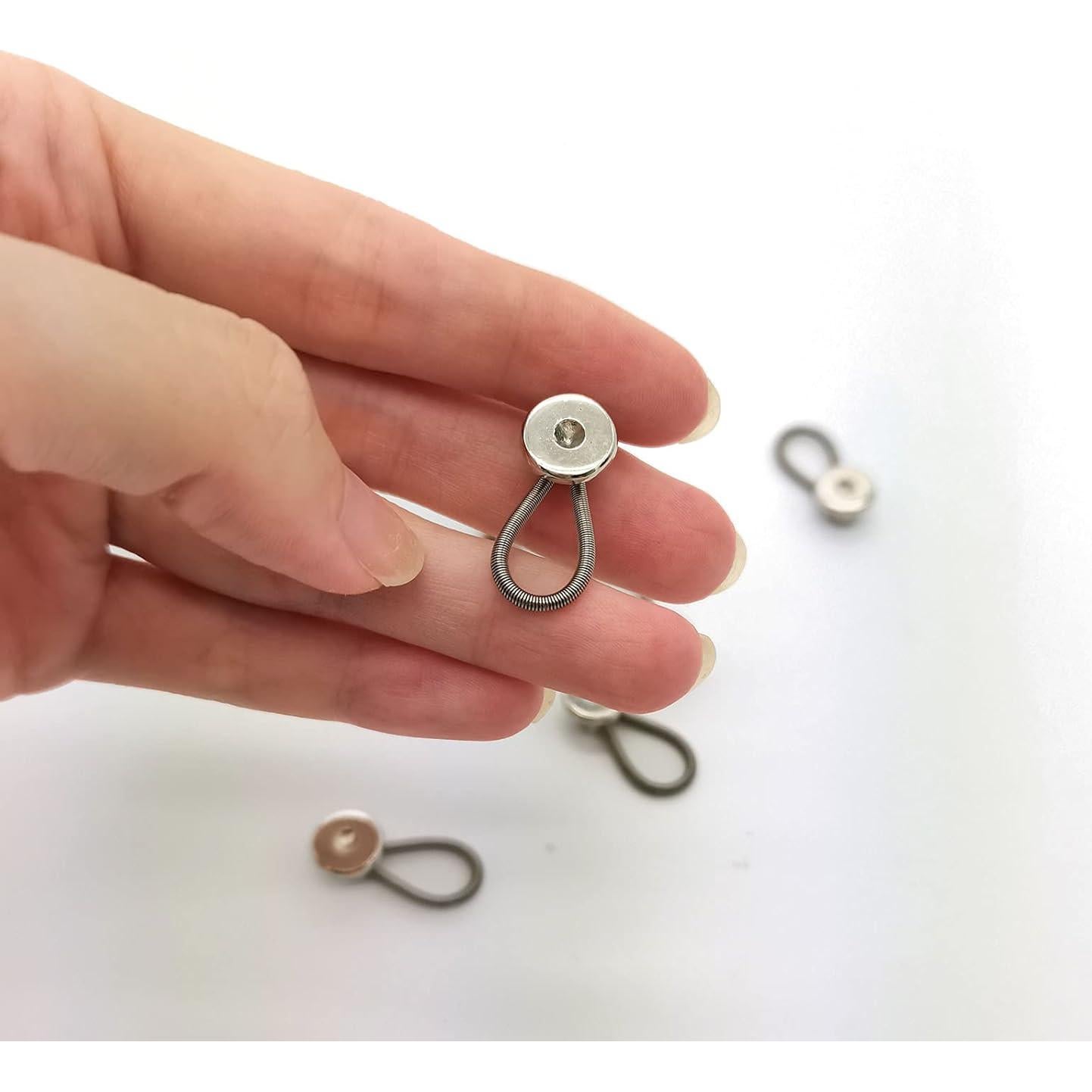 WAFJAMF 6PCS Collar Button Extenders,Neck Extender for Dress/Shirt,1/2 Size Button Extender