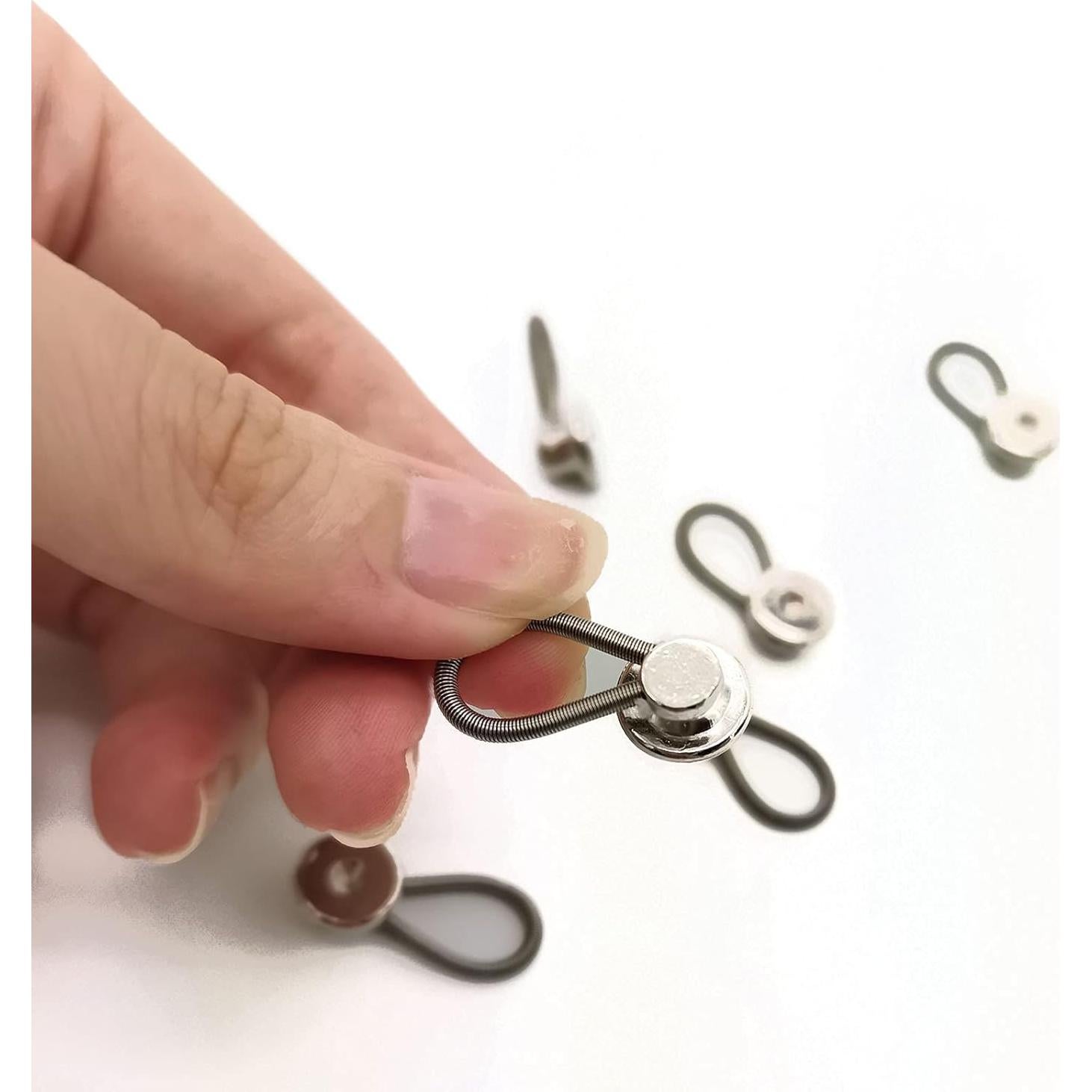 WAFJAMF 6PCS Collar Button Extenders,Neck Extender for Dress/Shirt,1/2 Size Button Extender