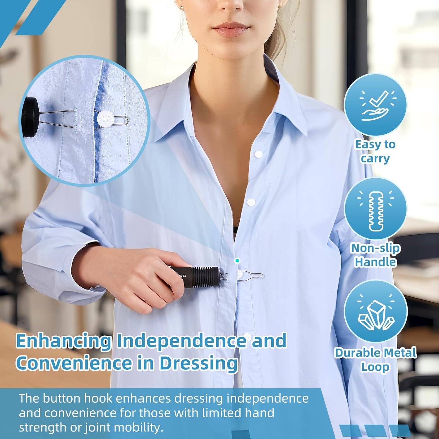 Gancho de Botón y Tirador de Cremallera Fanwer 20cm