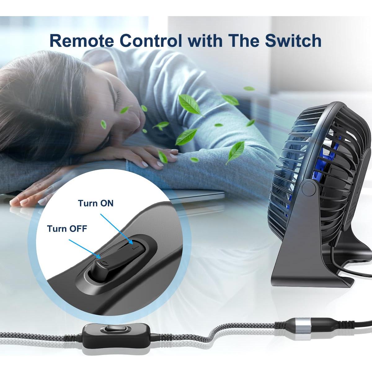 Cable de Extensión USB Ruxely 2M con Interruptor On/Off