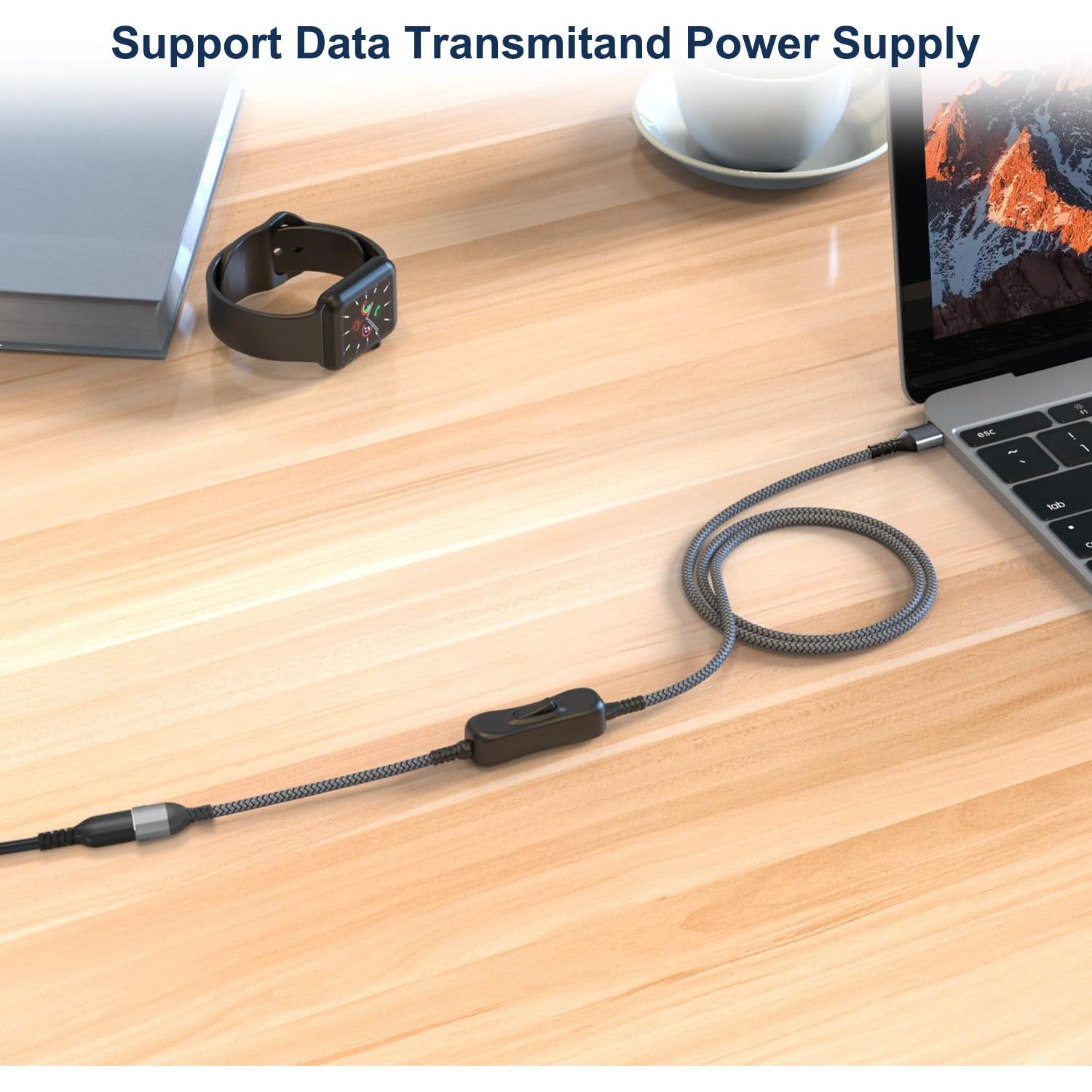 Cable de Extensión USB Ruxely 2M con Interruptor On/Off