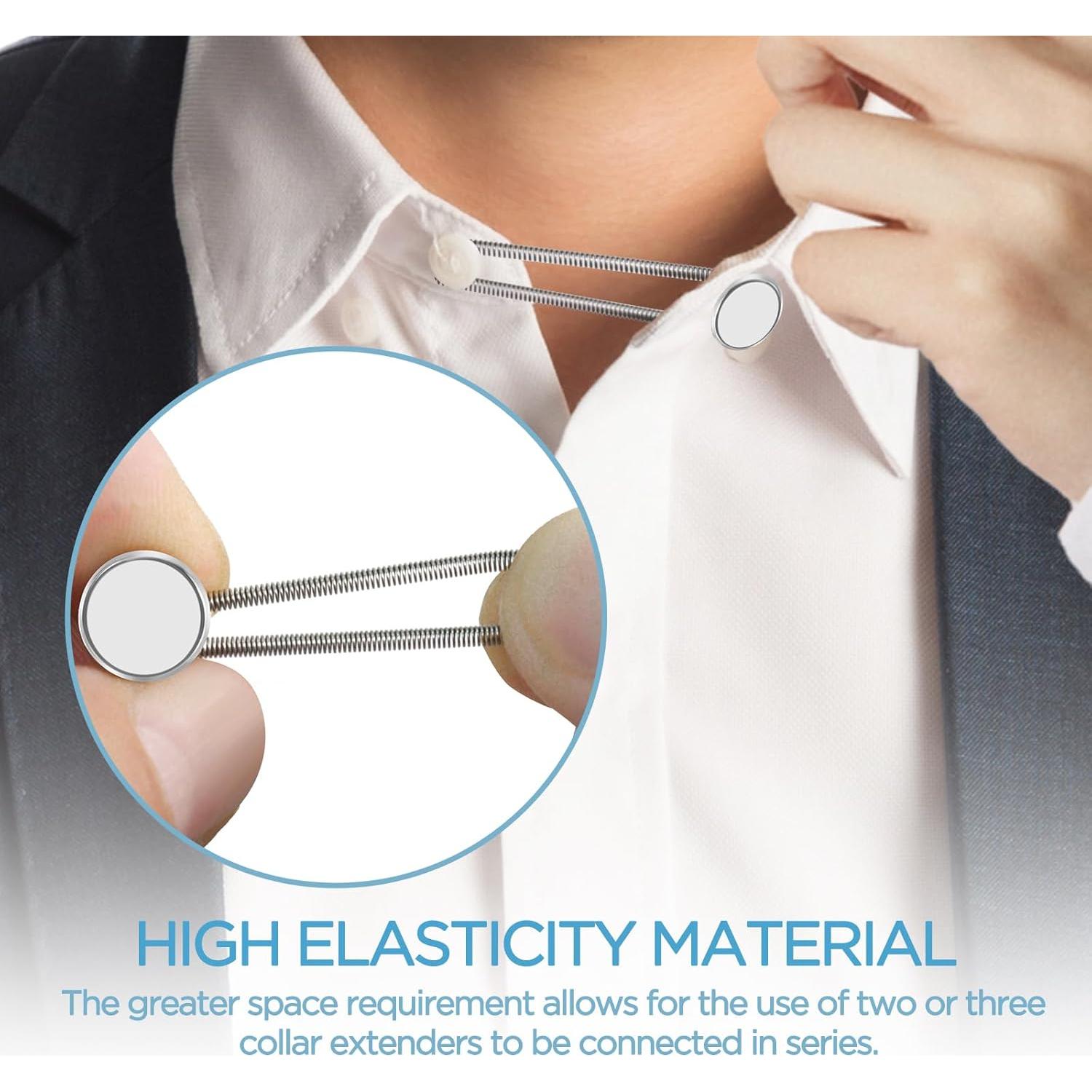 12 Extensores de Cuello de Camisa para Hombre GAQWOK