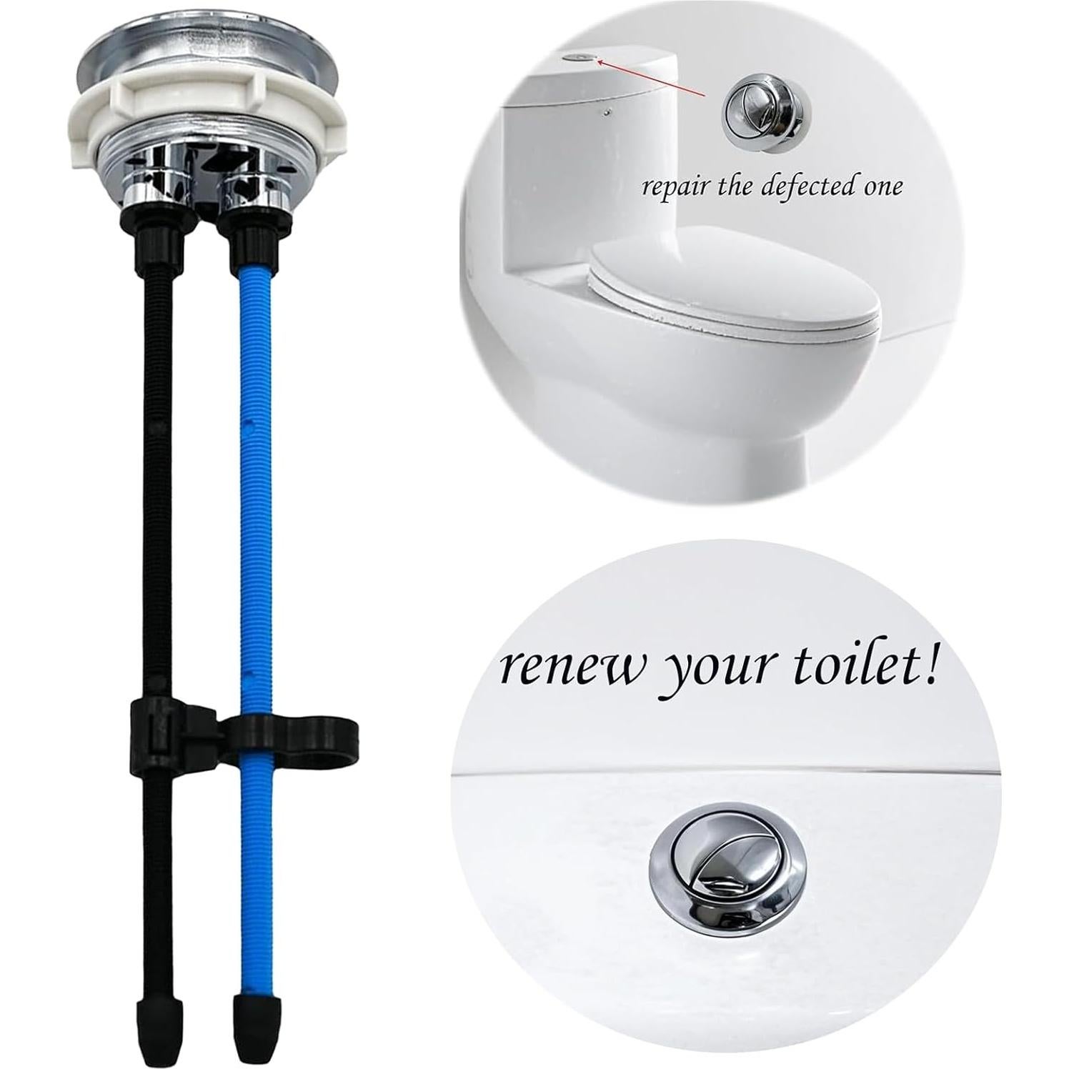 Botón de descarga dual Alovexiong 48mm con extensión 20cm