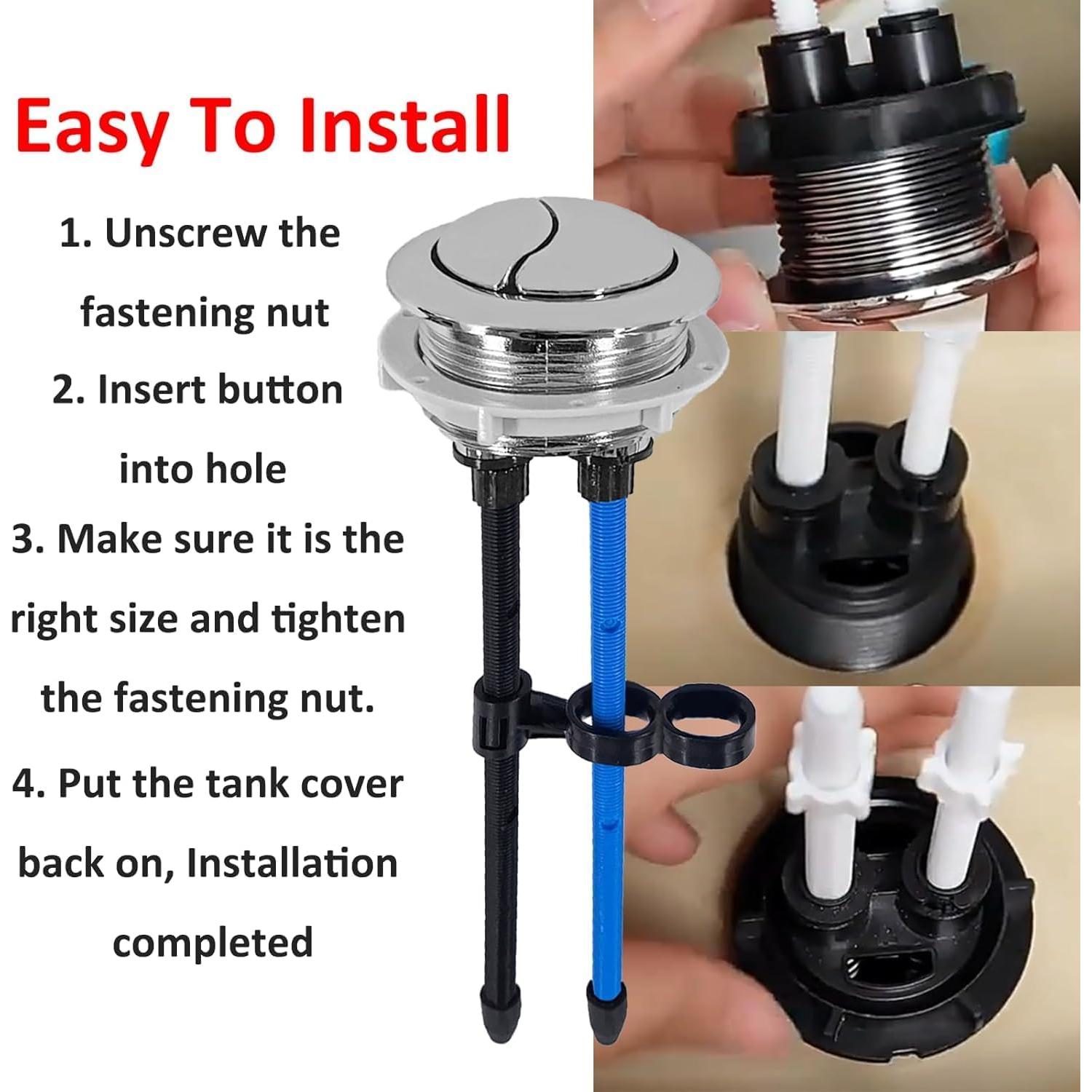 Botón de descarga dual Alovexiong 48mm con extensión 20cm