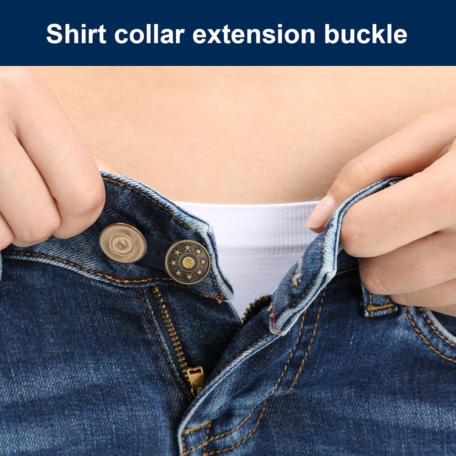 Extensores de Botones para Jeans WILLBOND 24 Piezas Ajustables