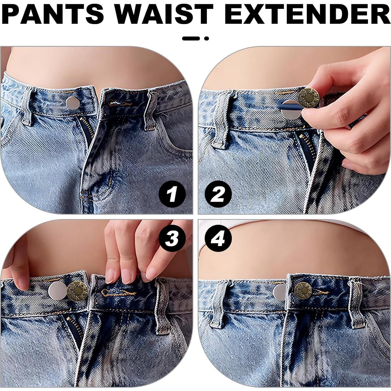 Extensores de Botón para Jeans PKRFCJ - 20 Pcs Ajustables 2-4cm