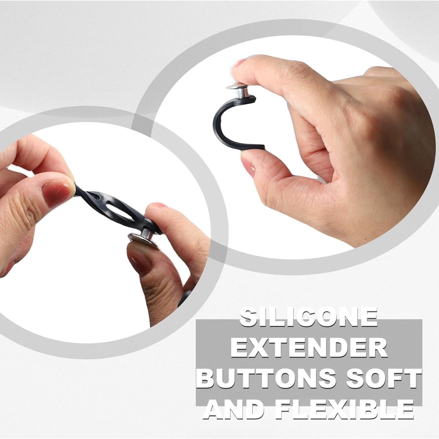 Extensores de Botón para Jeans PKRFCJ - 20 Pcs Ajustables 2-4cm