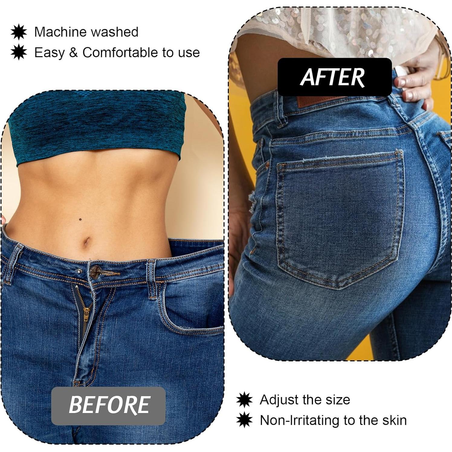 Nudos de Cintura Ajustables HJZHII - 10 Pcs Extensor para Pantalones