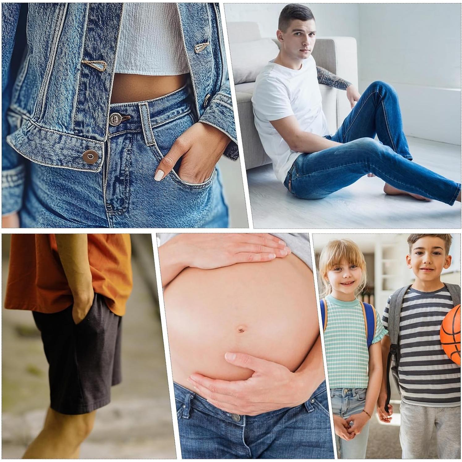 Nudos de Cintura Ajustables HJZHII - 10 Pcs Extensor para Pantalones