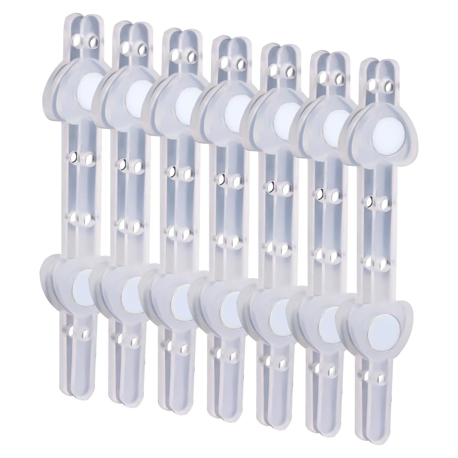 7 Pares de Imán para Boutonniere Transparentes Gosknor 8x1.4cm