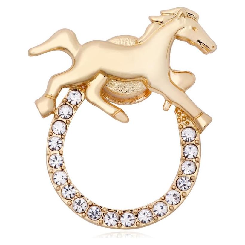 Broche Magnético SENFAI Caballo de la Suerte Soporte para Gafas