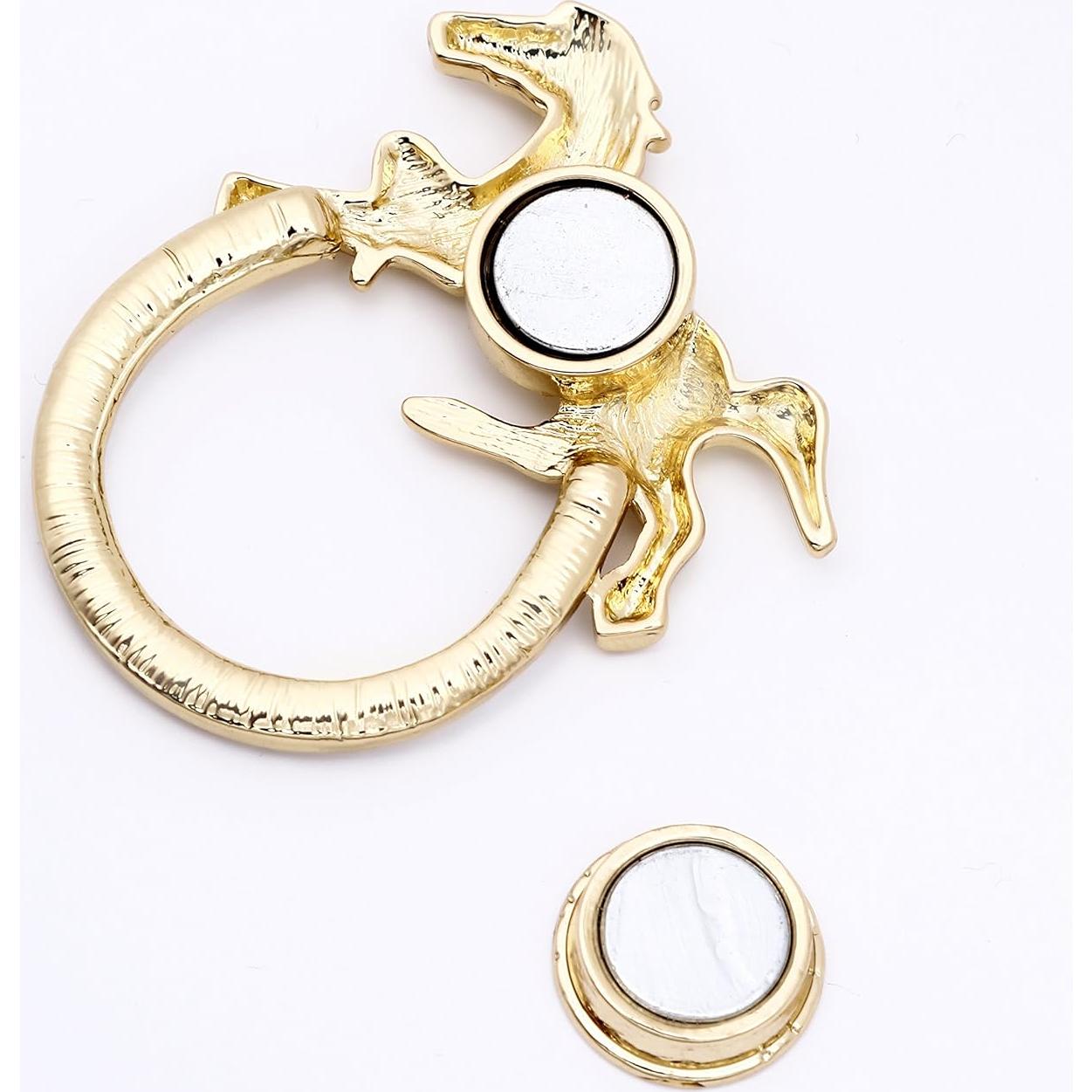 Broche Magnético SENFAI Caballo de la Suerte Soporte para Gafas