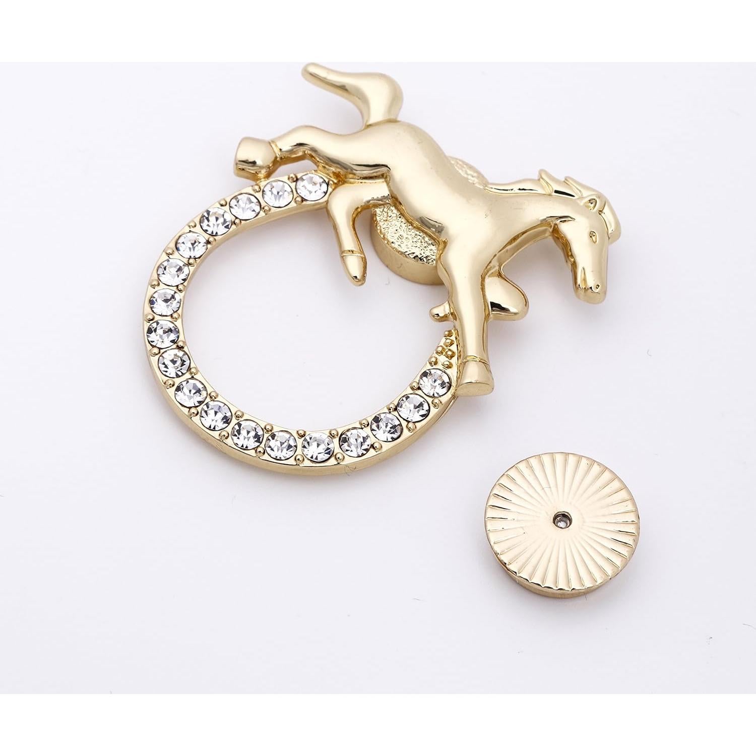 Broche Magnético SENFAI Caballo de la Suerte Soporte para Gafas