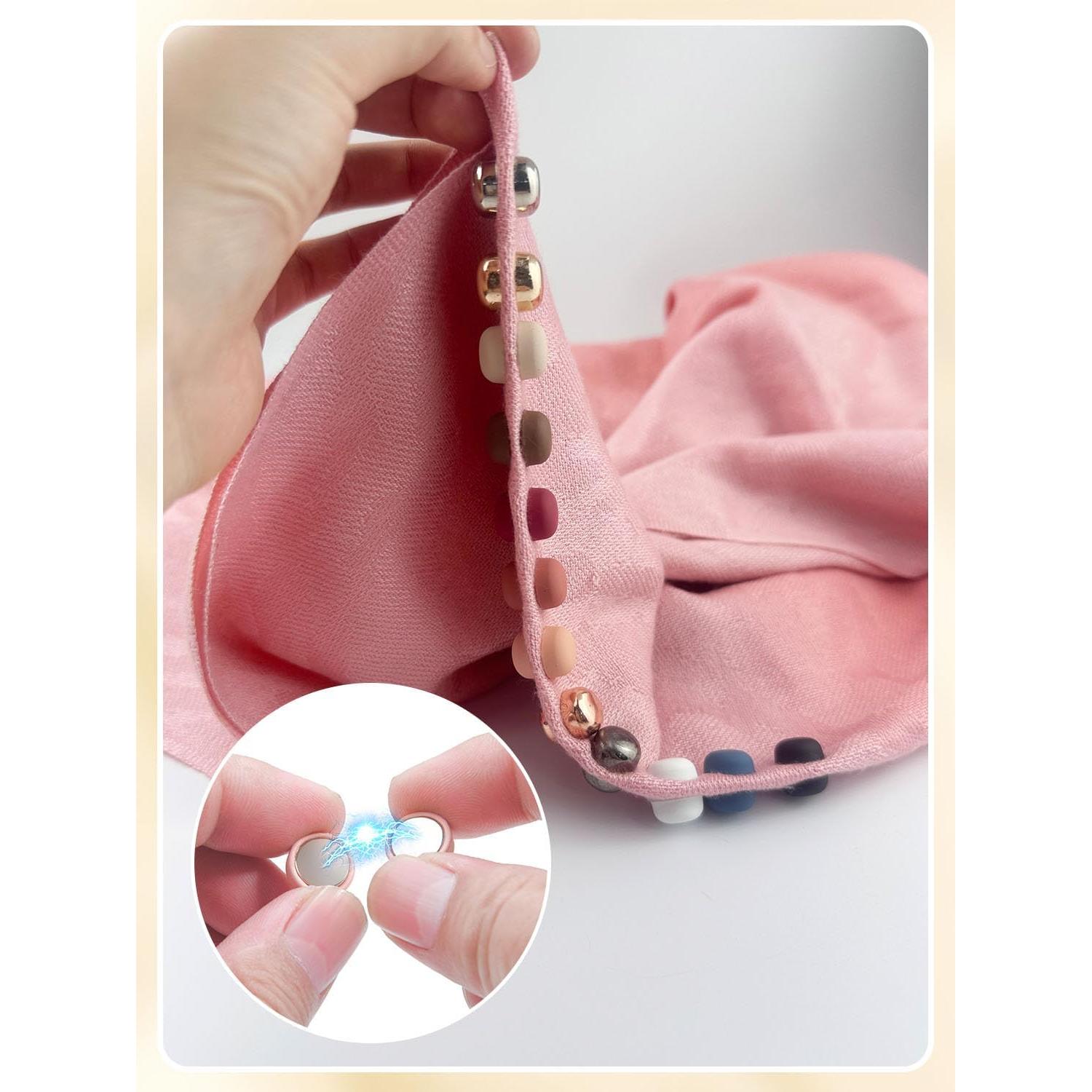 12 Imanes para Hijab MKCYD Sin Pinchos Multiuso para Mujeres