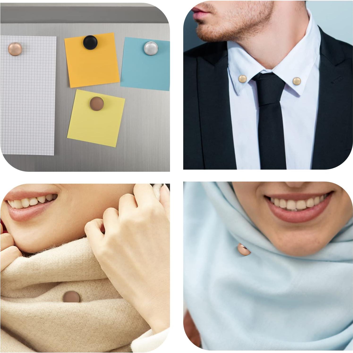 8 Pines Magnéticos para Hijab LUTER - Cierre Fuerte Sin Agujas