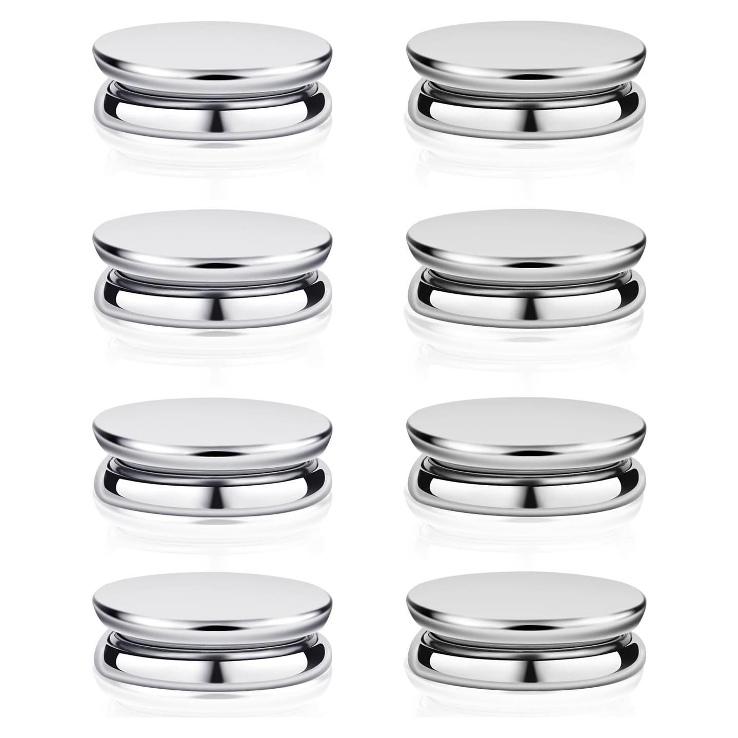 8 Alfileres Magnéticos para Hijab PEUTIER - Clip Multiusos Plata