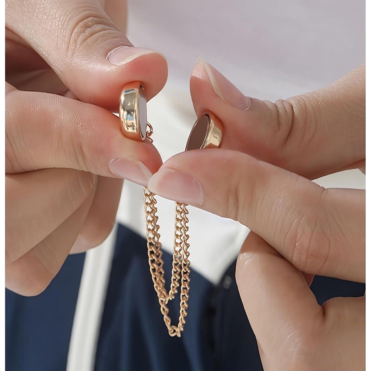 Paquete de 4 Clips Magnéticos Multifuncionales Plata