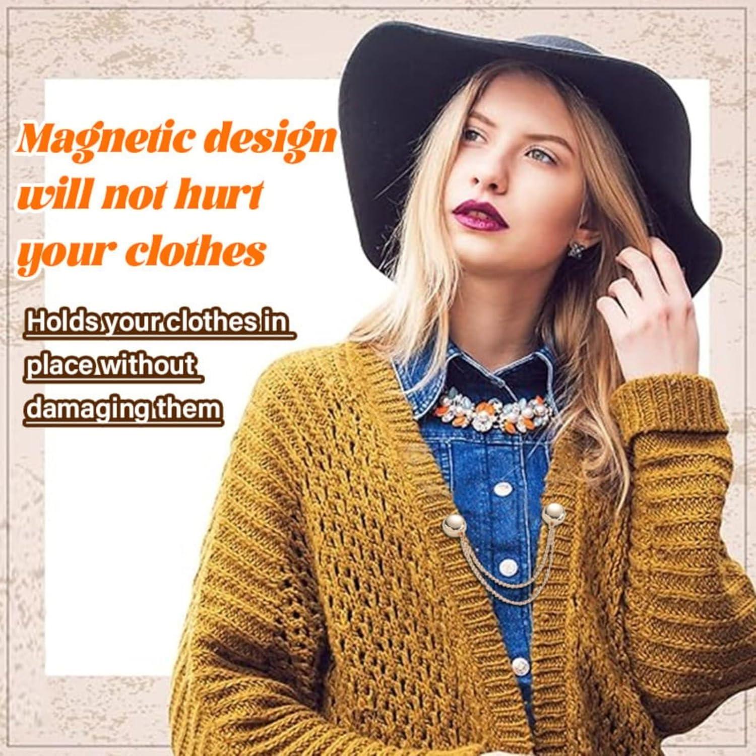 Paquete de 4 Clips Magnéticos Multifuncionales Plata