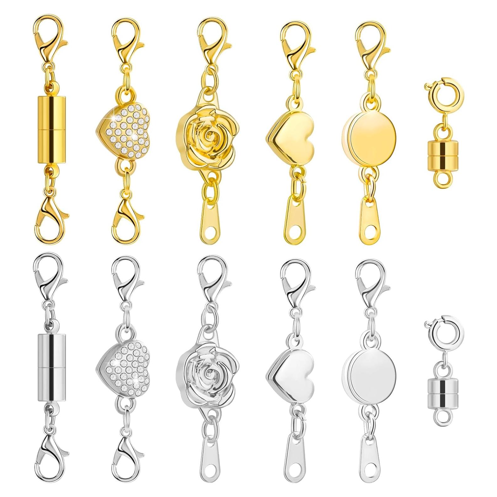 Broches Magnéticos Paxcoo para Collares y Pulseras - 12 Piezas