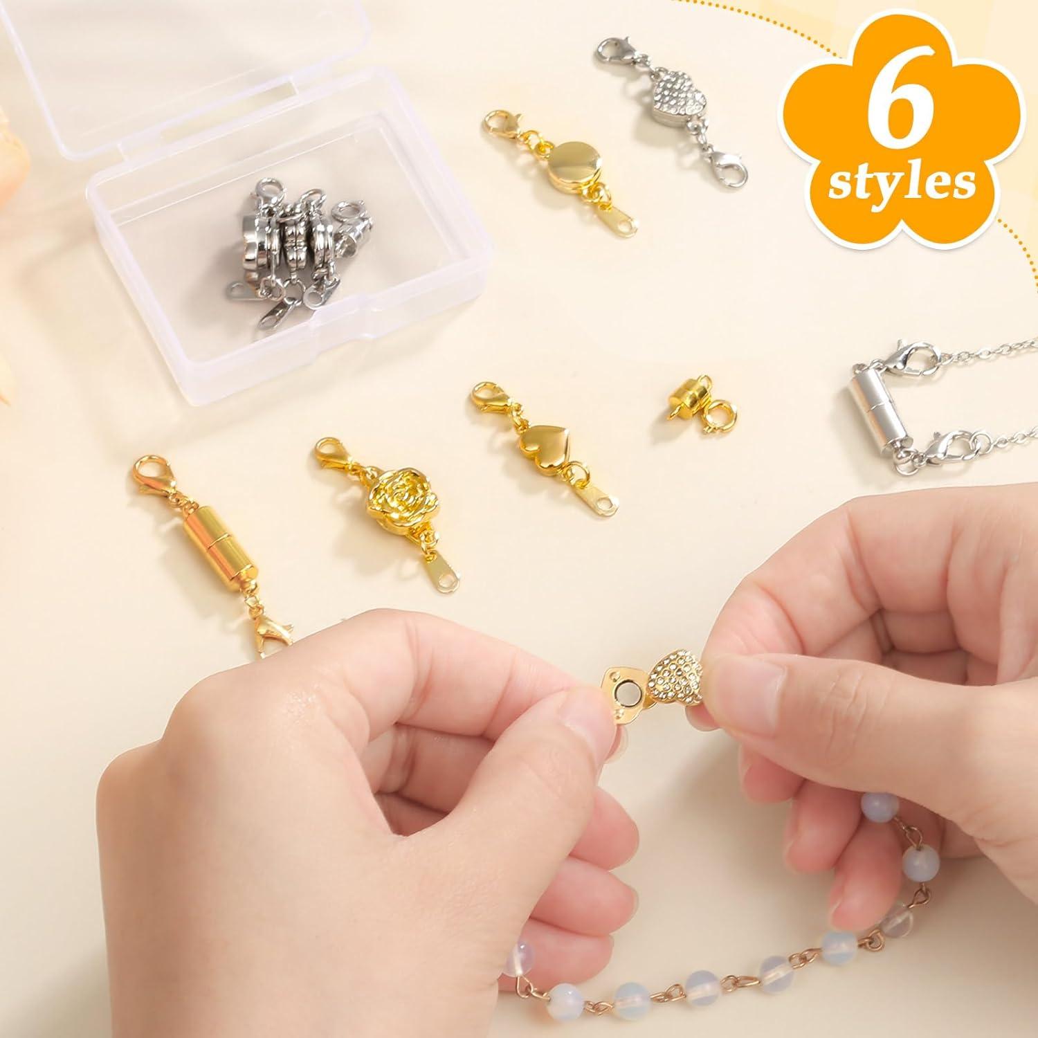 Broches Magnéticos Paxcoo para Collares y Pulseras - 12 Piezas