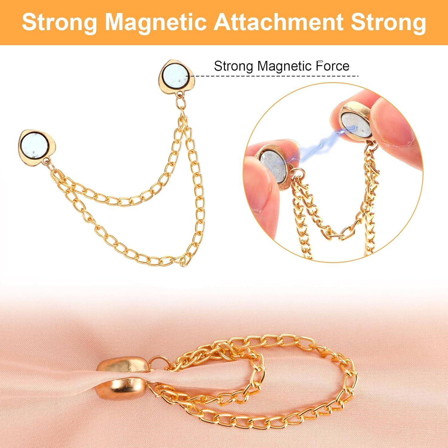 8 Clips Magnéticos para Ropa Gjinxi - Bufandas y Hijab