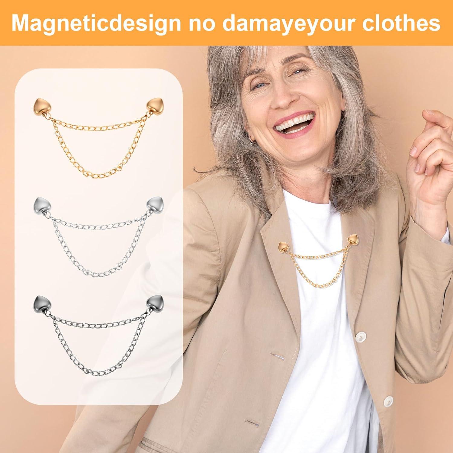 8 Clips Magnéticos para Ropa Gjinxi - Bufandas y Hijab