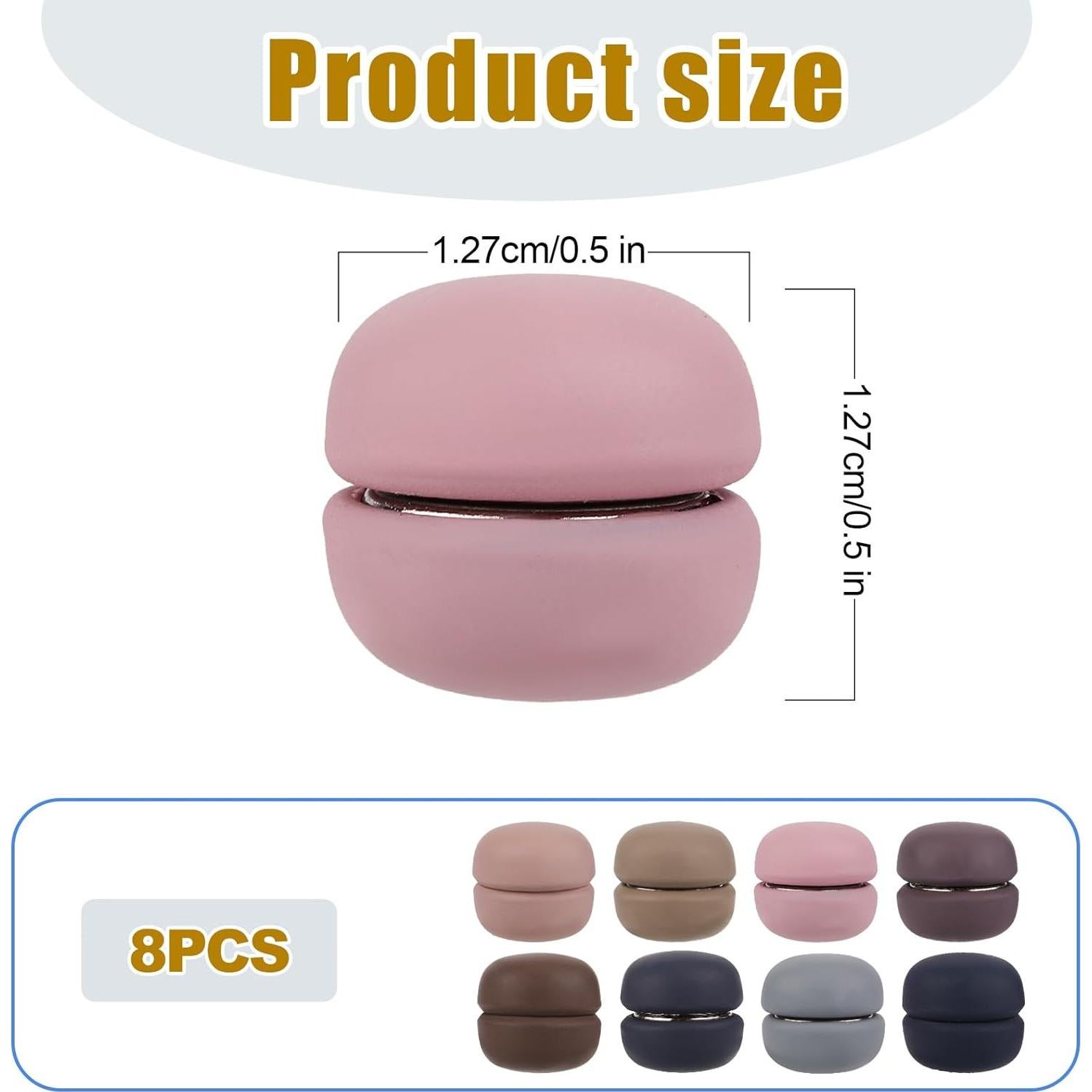 8 Pines Magnéticos para Hijab XIHIRCD - Cierre Sin Aguja 1.27 cm