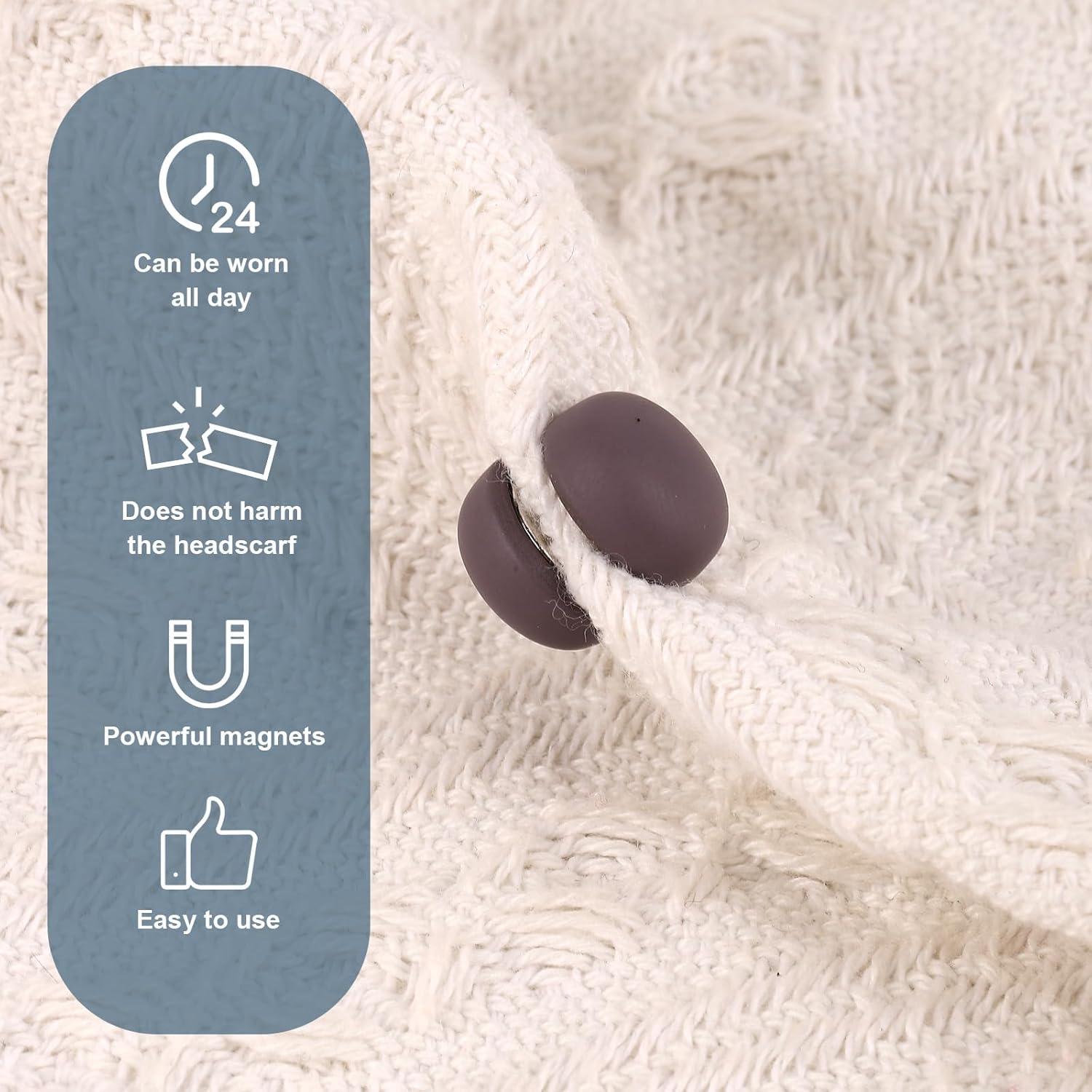 8 Pines Magnéticos para Hijab XIHIRCD - Cierre Sin Aguja 1.27 cm