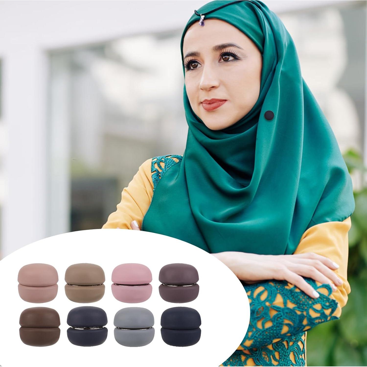 8 Pines Magnéticos para Hijab XIHIRCD - Cierre Sin Aguja 1.27 cm