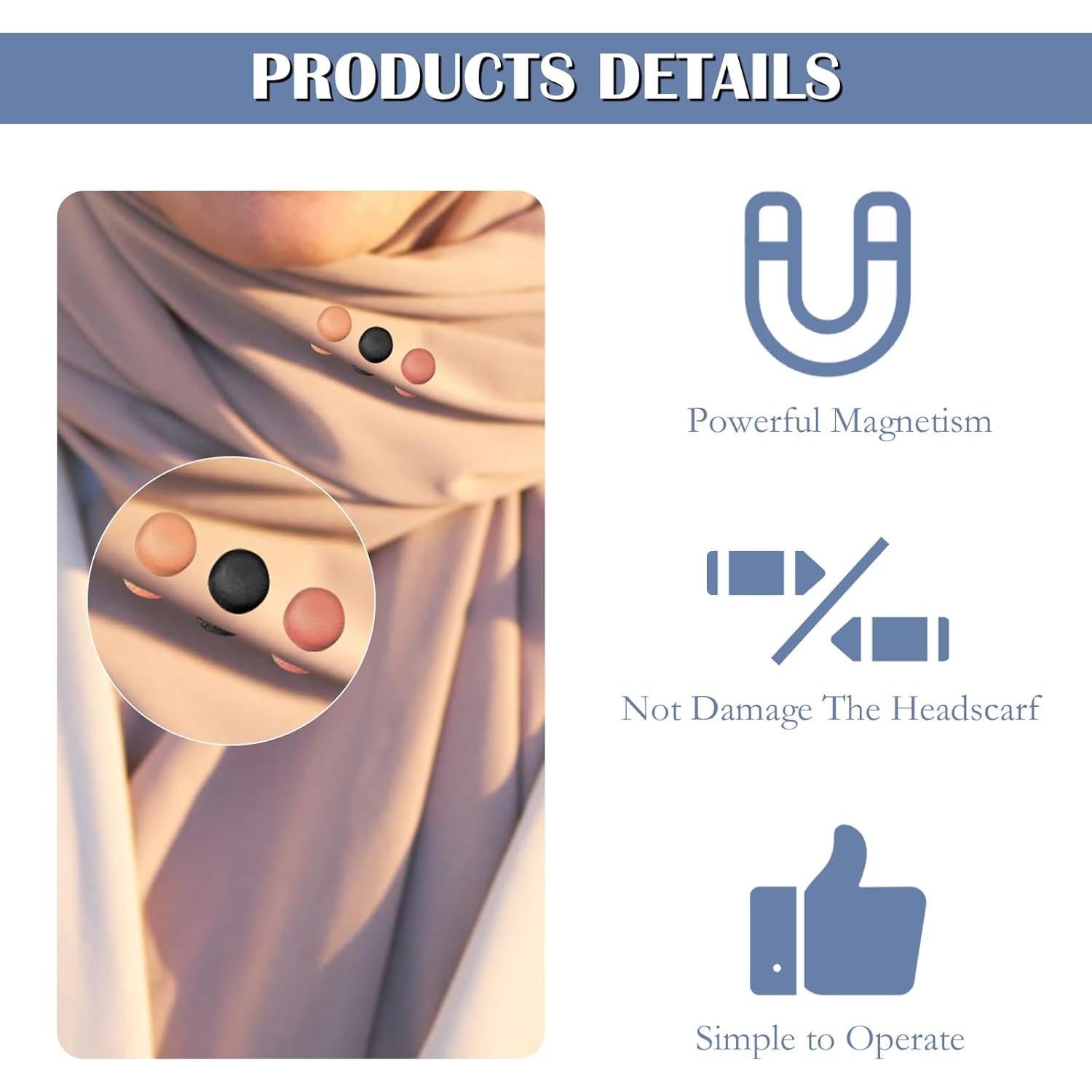 12 Imán para Bufandas HINGTAI Cierre Magnético Multiusos