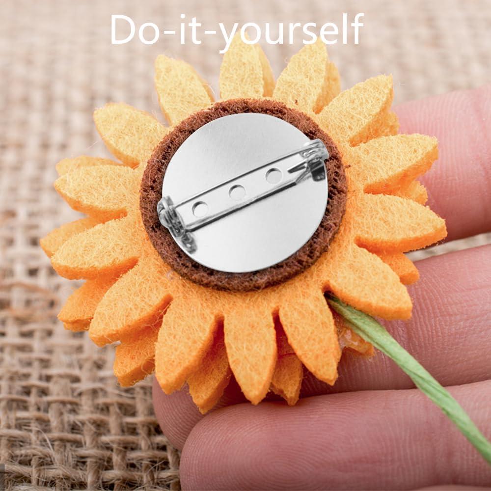 30 Piezas Conversor de Broche Magnético MEIYOUJU 25mm Plata