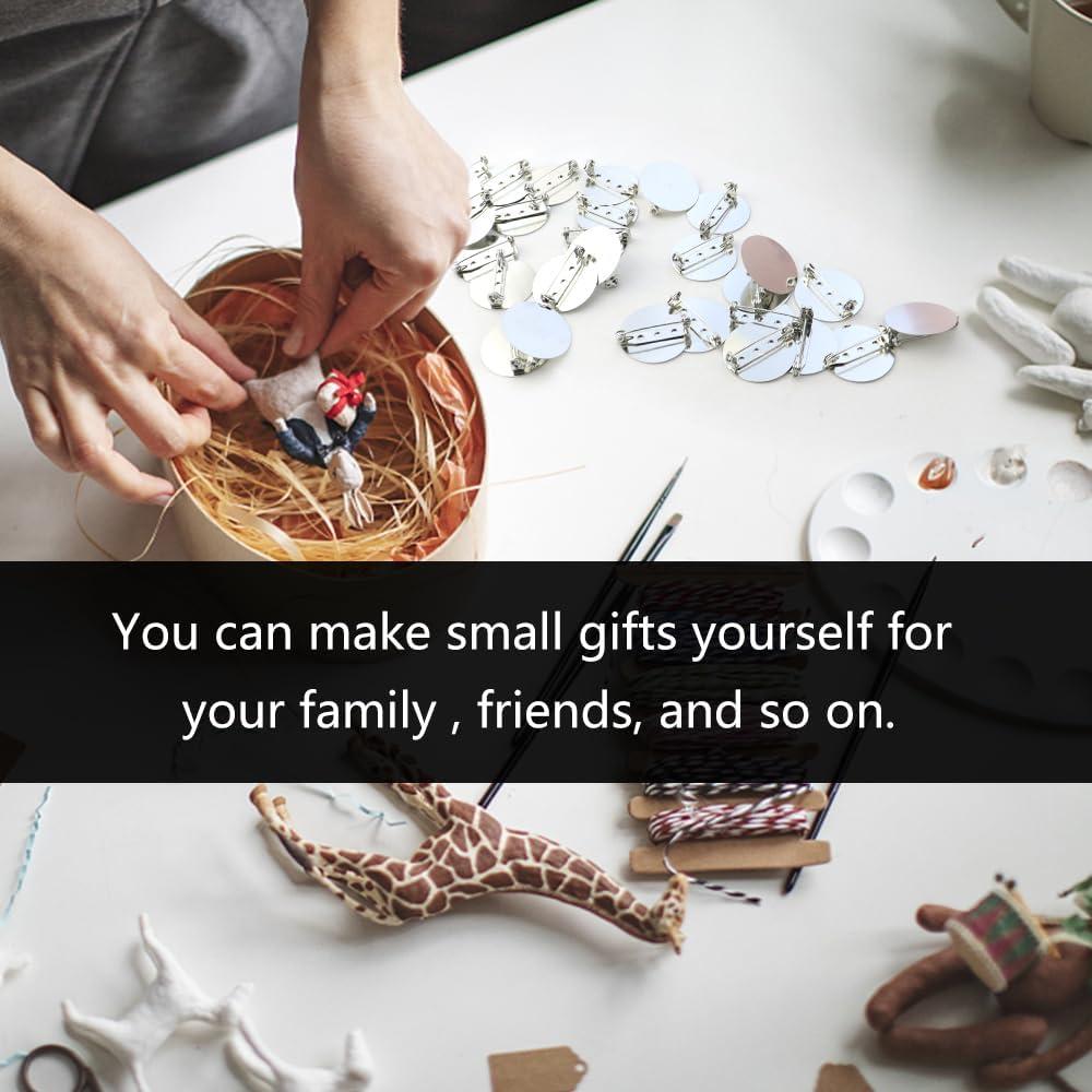 30 Piezas Conversor de Broche Magnético MEIYOUJU 25mm Plata