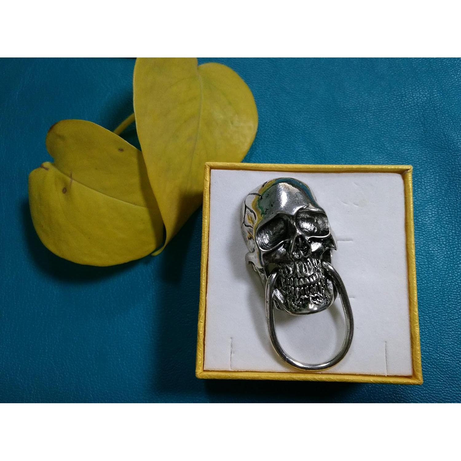 Anillo de Calavera SENFAI Broche Magnético Soporte Gafas