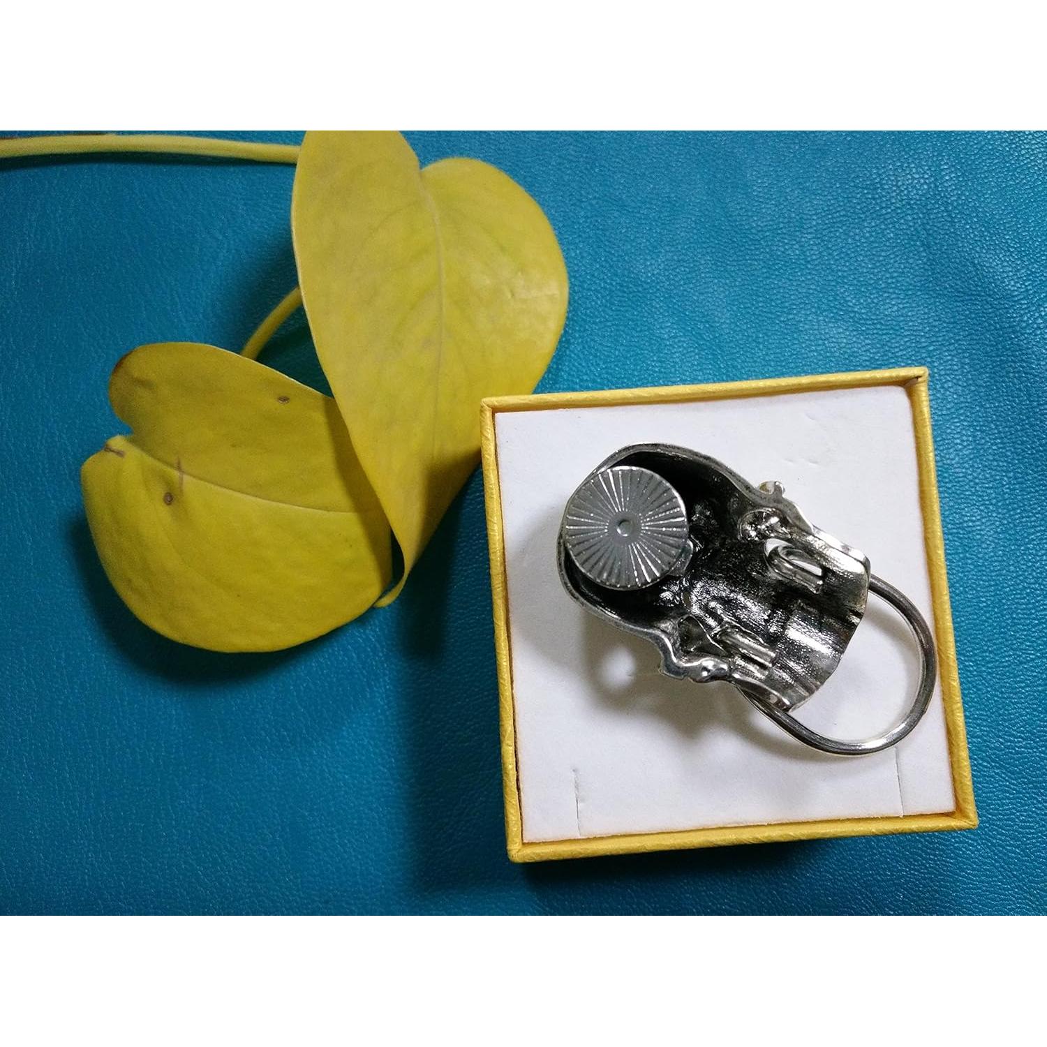 Anillo de Calavera SENFAI Broche Magnético Soporte Gafas
