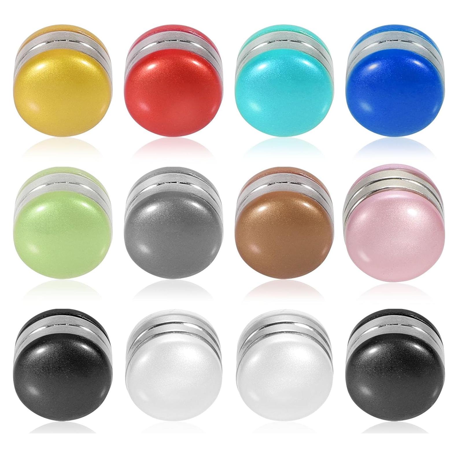 Pines Magnéticos para Hijab PHOGARY - 12 Piezas Multicolor