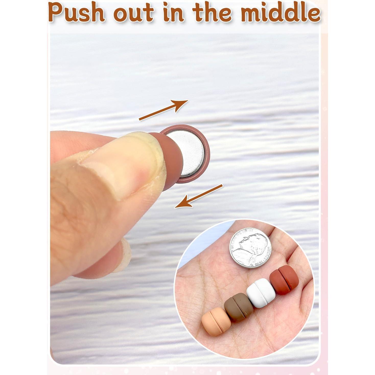 12 Pines Magnéticos Coloridos Ofiuny para Hijab Sin Agujas