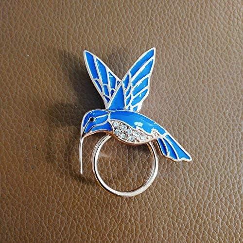 Broche Magnético Colibrí Azul Esmalte NOUMANDA para Gafas