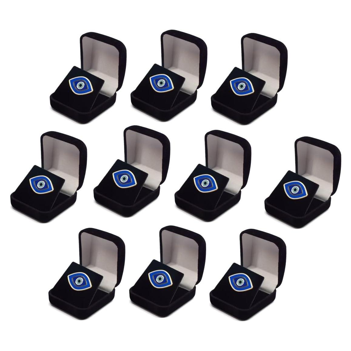 Pin de Solapa de Esmalte Ojo Nazar Cheshm Magnético 3.18 cm