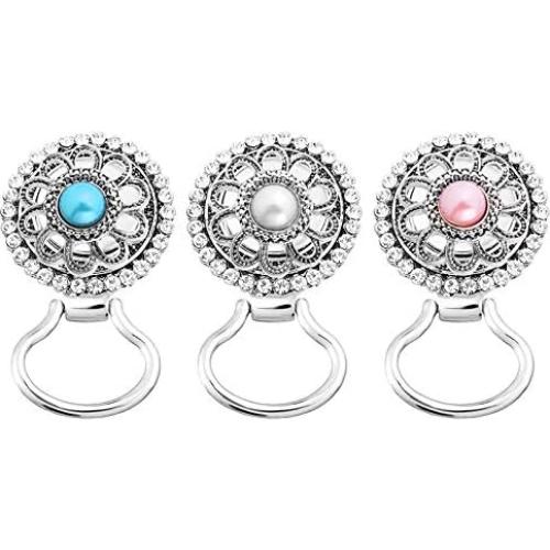 Broche de Gafas Intercambiable MJartoria con Flor y Rhinestone