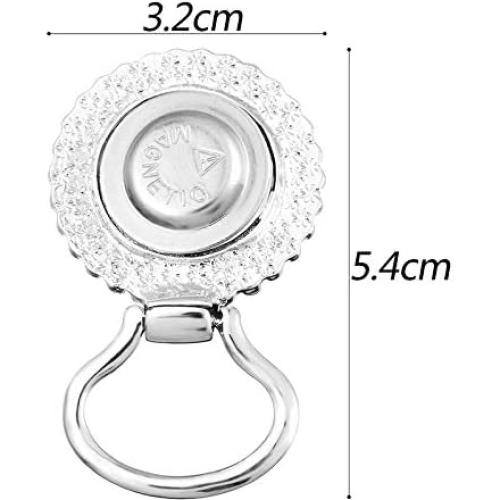 Broche de Gafas Intercambiable MJartoria con Flor y Rhinestone