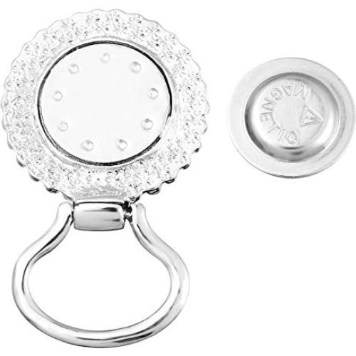 Broche de Gafas Intercambiable MJartoria con Flor y Rhinestone