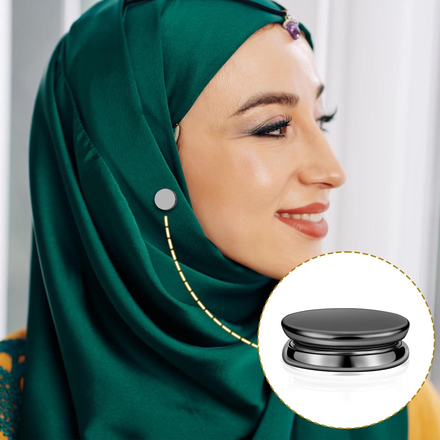 8 Alfileres Magnéticos para Hijab PEUTIER - Sin Agujas, 3.56cm