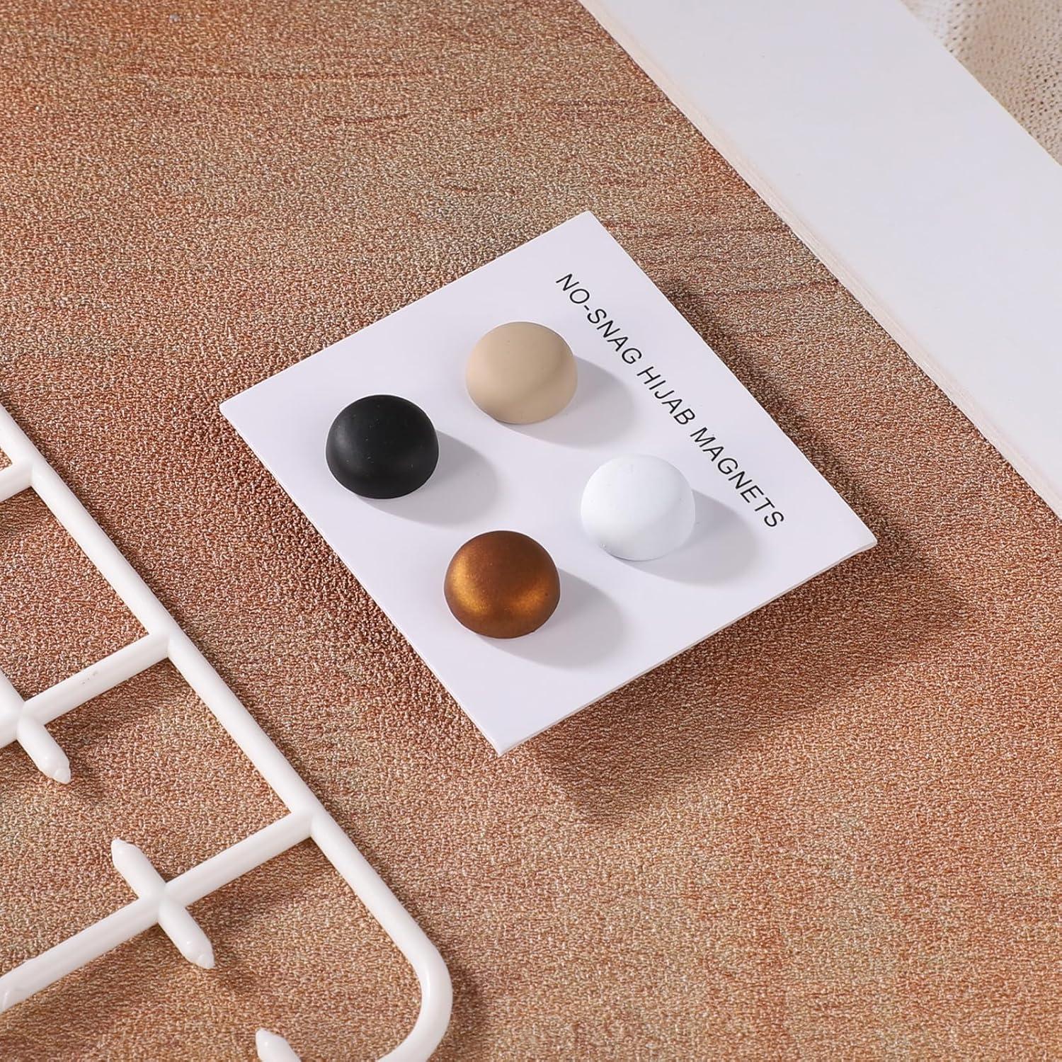 4 Alfileres Magnéticos para Hijab XIHIRCD - 1.27 cm - Mate