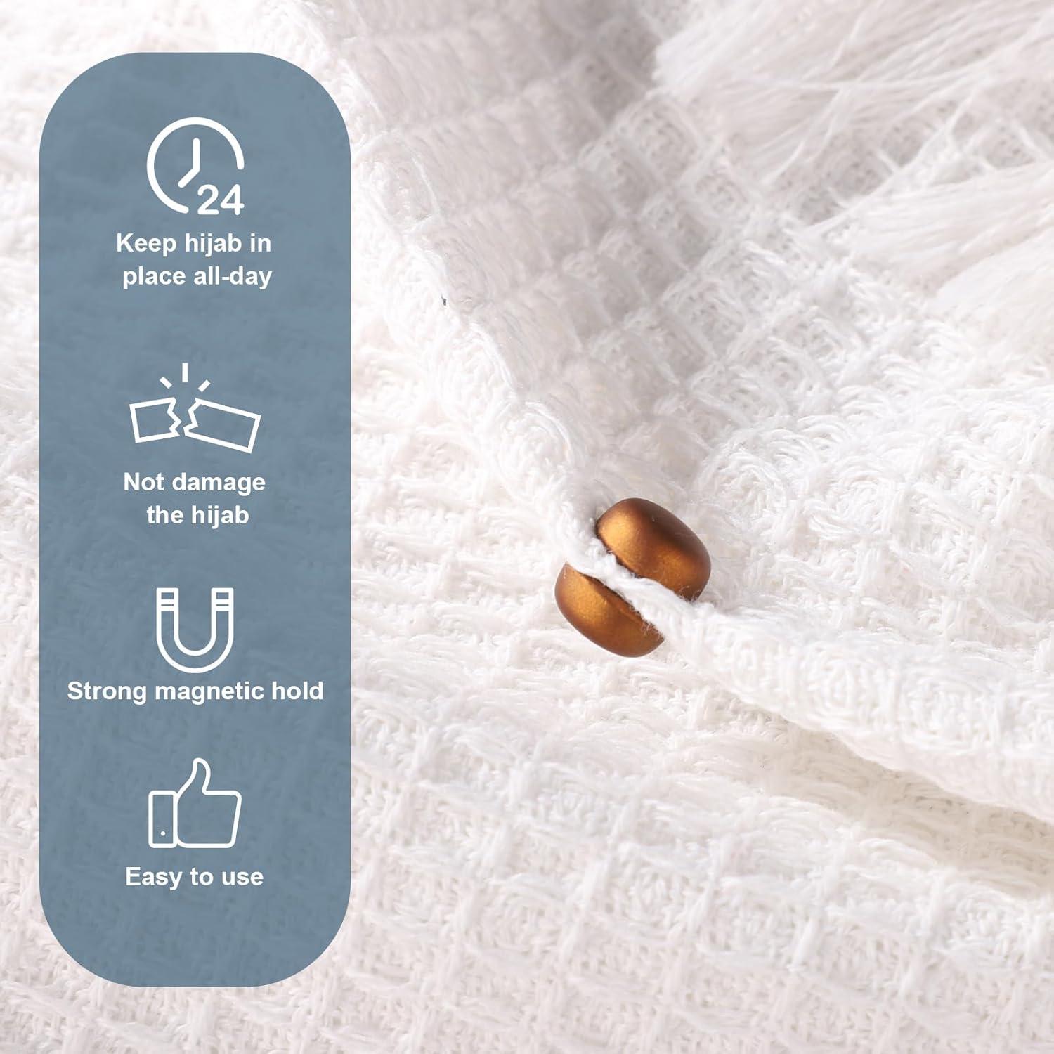 4 Alfileres Magnéticos para Hijab XIHIRCD - 1.27 cm - Mate