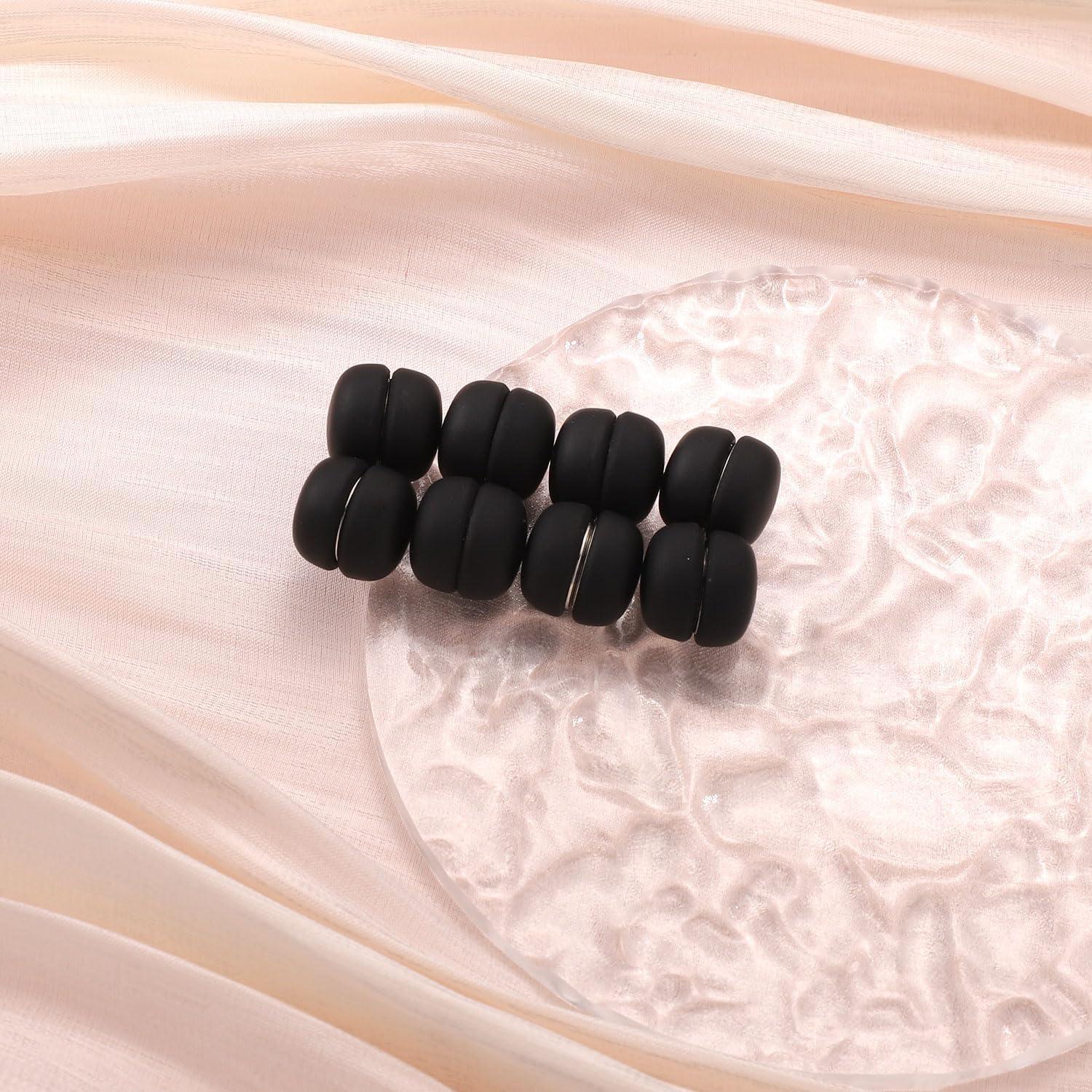 8 Pines Magnéticos para Hijab XIHIRCD - Broches Sin Pin Negros