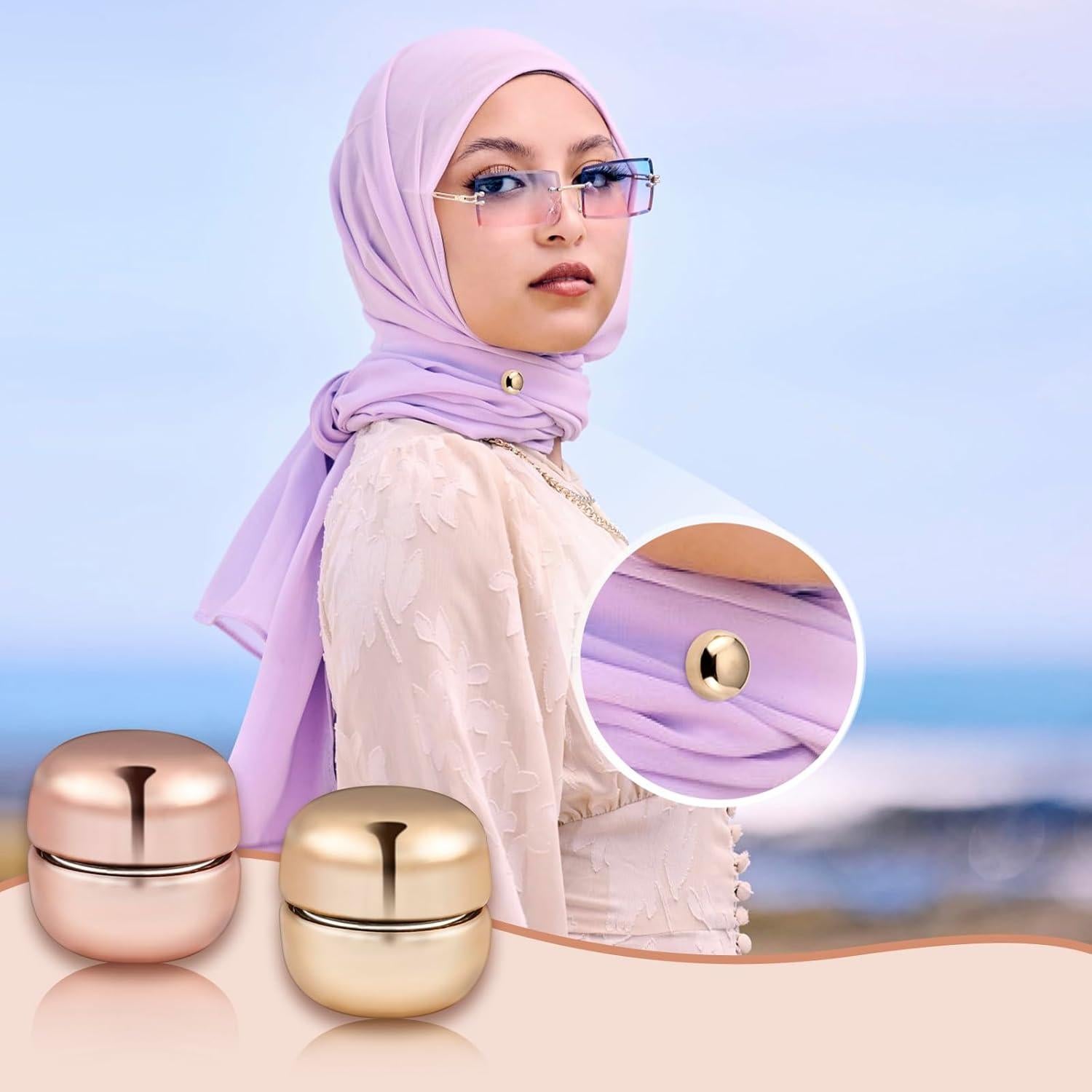 10 Imán para Hijab VZZNN - Pines Magnéticos Multiusos