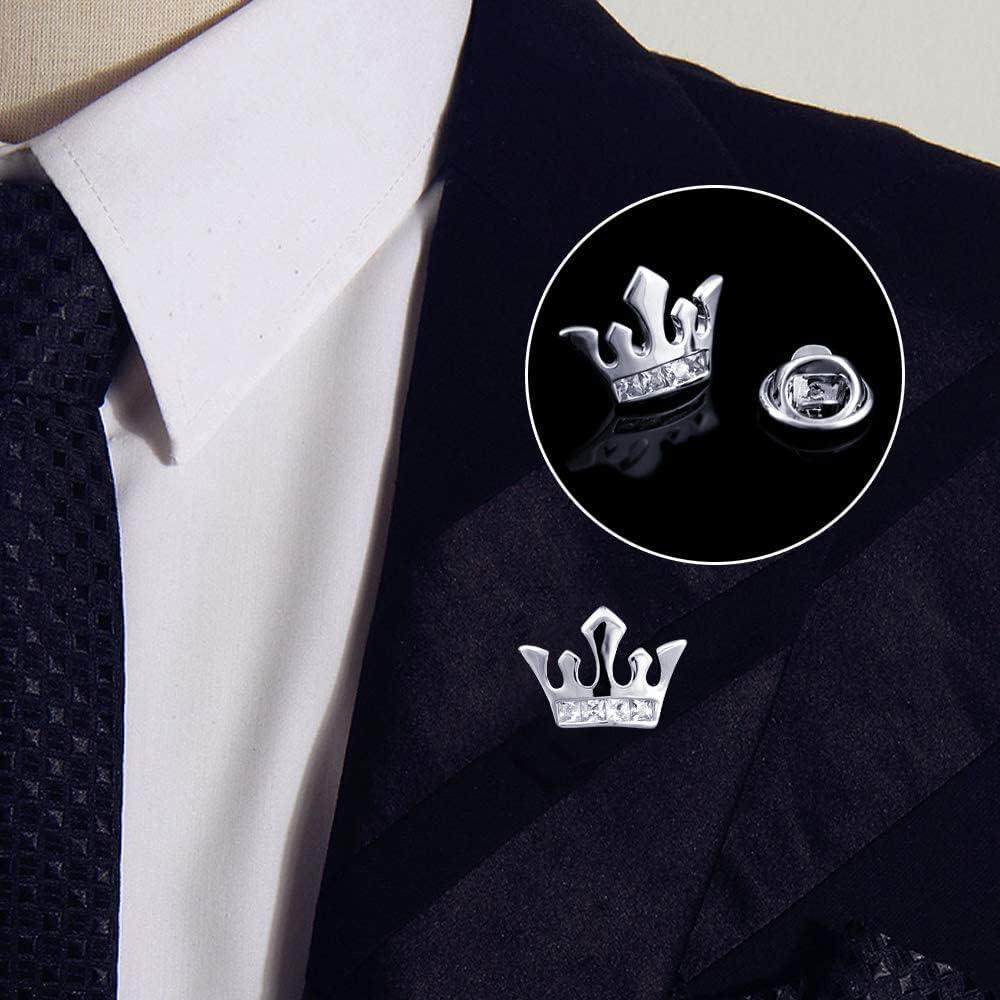 Pines de Corbata JANYUN 120 Piezas Plateados 8mm x 4mm