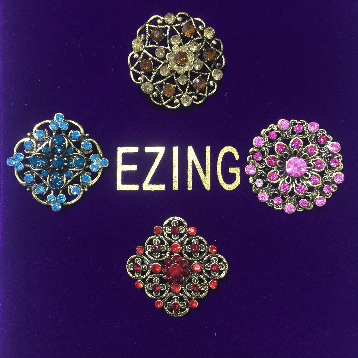 Lote 24 Broches de Cristal Ezing para Ramo de Boda