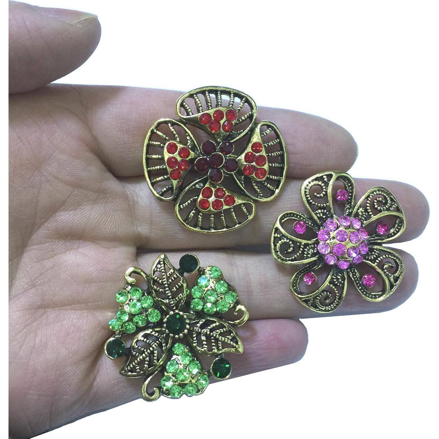 Lote 24 Broches de Cristal Ezing para Ramo de Boda