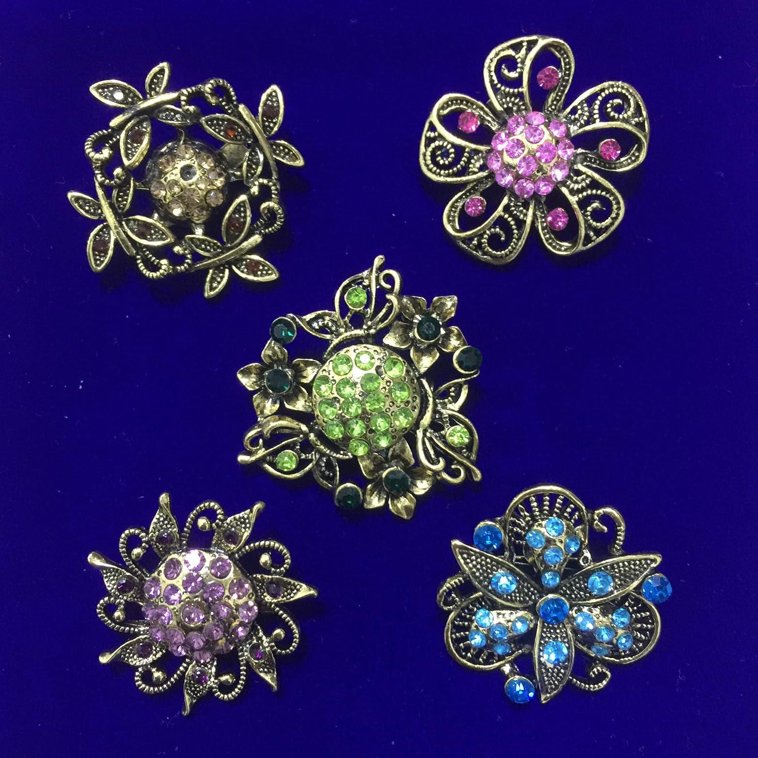 Lote 24 Broches de Cristal Ezing para Ramo de Boda